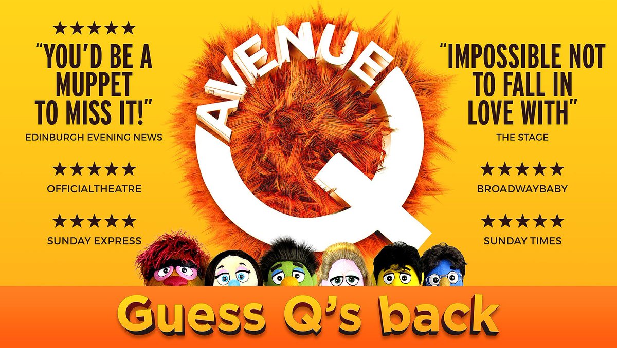 Image result for avenue q uk tour 2019 poster